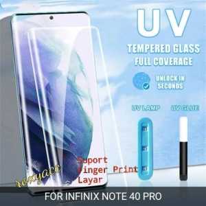 tempered glass infinix hot 50 pro plus note 40 pro 4G/5G note 40 pro plus 5G note 40S full curve nano optic bahan kaca