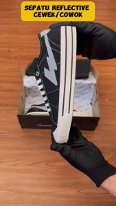 BARLIN - Sepatu Menyala Reflective Sneakers Pria Wanita