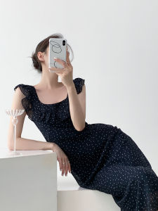 WTT Womens Slim Fit Long Dress with French Style Backless Strapless Top for Spring Summer Autumn Birthday Party