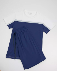 Bộ thể thao nam S2 SPORT áo thun cổ tròn tay ngắn co giãn thấm hút mồ hôi thoải mái vận động thể thao - BTT02