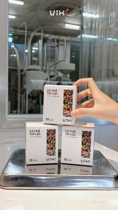 Vixi - Cà phê Blend nguyên chất rang mộc - Túi lọc 8gr x 10 - 80gr/hộp