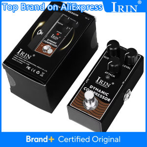 IRIN | IRIN RF-12 Dynamic Compressor Guitar Pedal Low Noise Classic Compressor Effect True Bypass Electric Guitar Bass Effect Pedal