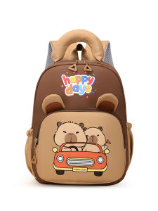 Cute Capybara Nursery Backpack for Boys And Girls Kids Outdoor Double Shoulder Bag Baby Outing Backpack Childrens School Bag