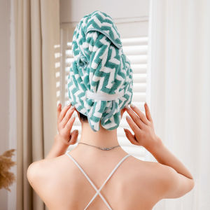 Dry Hair Towel Quick Drying Hair Cap Absorbent Large Size Hair Wrap Turban Soft Microfiber Hair Towel Wrap with Elastic Band