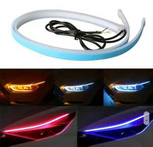 LAMPU LED ALIS TEMPEL DRL MOBIL MOTOR SEIN RUNNING WELCOME MODE FLEXIBLE 30CM 45CM 60 CM