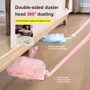 [Electrostatic adsorption] Cleaning artifact Foldable duster Extended and retractable bubble duster