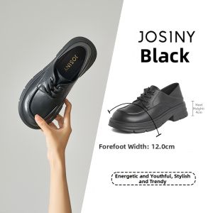 Josiny | Thick Soles Lined Loafers Winter
