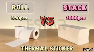 5000pcs Thermal Sticker A6 Paper Roll Fold Stack Airway Bill Sticker Thermal Label AWB Consignment Note 订单打印纸 TS01B