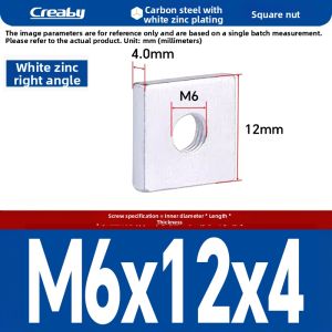 Creaby | Carbon Steel Galvanized Square Nut