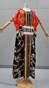 Muslim Womens Wear Dress Middle East Skirt African Plus Size Short Sleeve Square Robe Cross-Border AliExpress Exclusive