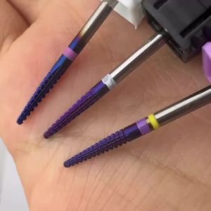 Đầu Mài Móng Tay Bằng Cacbua Tím Chuyên Nghiệp 2.35mm Thân Thẳng Làm Từ Vonfram Dùng Để Loại Bỏ Gel Nhanh Và Làm Nhẵn Móng Bền Bỉ