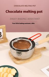 BBDD & ZUOGUAN Stainless Steel Chocolate Melting Pot for Easy and Efficient Melting