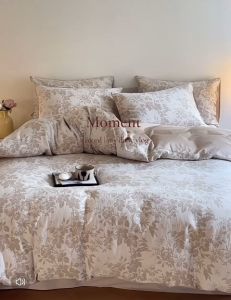 🇲🇾 Ready Stock (Same Day Delivery) GOLD BLOSSOM 1200T 40CM Pure Cotton Bedsheets Set Flora Series