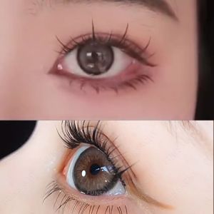 💨{COD}FUNSACHY MAMBER BLACK Doll Eyes Contact Lens 1 Pair 14.5mm CHOCOLATE Contact Lens Color Yearly Softlens