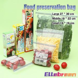 Resealable Plastic Packaging bag Zip lock Plastic zip-lock pouch food storage S/M/L