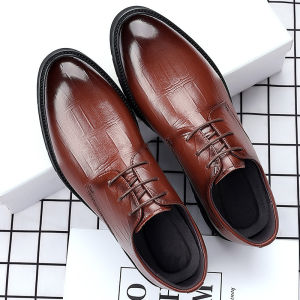 Leather Dress Shoes Pointed Toe Men