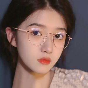 TANCO 6002 Fashion Anti Blue Myopia Glasses for Women Korean Style Metal Frame HD UV400 Lens Nearsighted Eyeglasses Filter Spectacle Lenses Womens Glasses