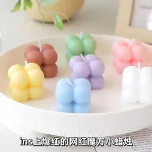 Mini Scented Bubble Candles & Cute Candles Cube: Soy Wax Candles (Random) by Keimav-official