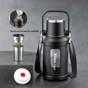 Thickened Glass Tea Cup for Women Convenient Office Home Use High Borosilicate Heat Resistant Tea Pot Separate Water Bottle