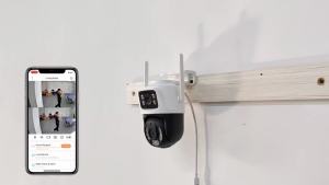 TONGWODE | Camera IP Không Dây WIFI Ngoài Trời KERUI 6MP Hai Ống Kính Chống Nước Giám Sát CCTV Với Tính Năng Tự Động Theo Dõi Tương Thích Với Tuya Smart Home