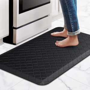 Kitchen Floor Mat Cushioned Anti-Fatigue Kitchen Rug17.3"x28"Thick Waterproof Non-Slip Kitchen Mats and Rugs Heavy Duty Ergonomic Comfort Rug for OfficeSink