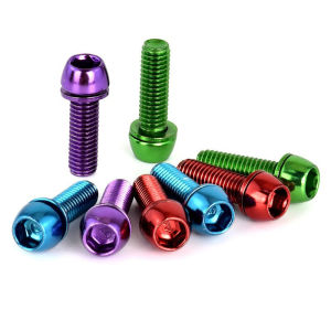 6pcs Bicycle Handlebar Screws Titanium-plated Colorful Stainless Steel M5*20MM MTB Bike Handle Bar Stem Riser Screw In Bolts