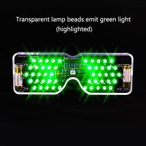 Voice Activated LED Light Emitting Glasses Making Kit Light-emitting Diode Flashing Light DIY Electronic Kit Soldering Assembly