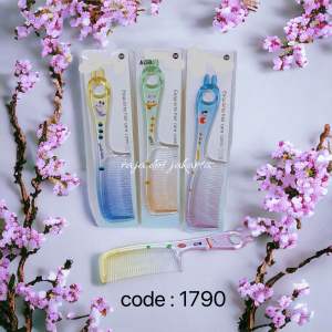 Sisir rambut premium model kuping kelinci bahan bening tebal tidak sakit / perawatan rambut wanita