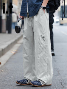 FINGERCROXX | Ice Silk Breathable Large Size Plaid Mens Pants