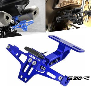 For BMW G310R 2016 2017 2018 2019 2020 2021 G310-R G310 R Motorcycle Adjustable Rear Tail Tidy License Plate Holder Bracket LED