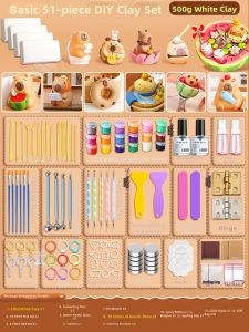 Non-Toxic Lightweight Clay Crafting Kit