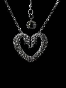 💖Swarovski💖Una rose gold heart-shaped pink gemstone pendant necklace S925 sterling silver womens fashion necklace hypoallergenic non-allergenic Valentines Day gift birthday gift for girlfriend bestie