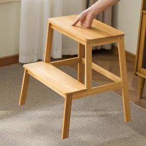 Solid Wood Double-layer Stool