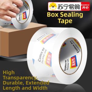 Comix | High Transparency Tape Large Roll Sealing Box Sealing Tape No Residue Adhesive Paper Packaging 4.8cm Packing Tape 135