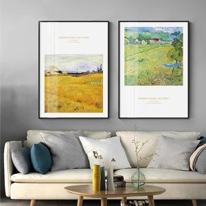 YASISHA | Modern Minimalist Wall Art Van Gogh Monet Oil Painting