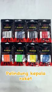 RAKET BADMINTON STIKER PELINDUNG PINGGIR KEPALA / PENGAMAN FRAME RAKET / RACKET PROTECTOR (2 buah)