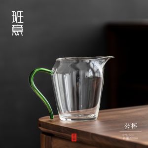 แก้วชาแบบหนาทนความร้อนสูง Banyi สำหรับตักชาแบบญี่ปุ่น ถ้วยชาแบบโปร่งใส ชุดเครื่องดื่มชา
