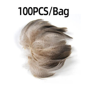 100PCS/Bag Natural Barred Mallard Duck Flank Feathers Wild Goose Hair for Fly Wings Tails Streamers Fly Tying Material