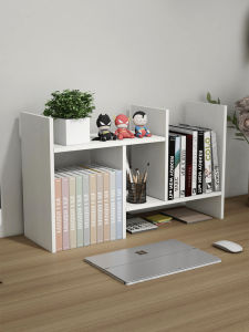 Student Desk Bookshelf Multi-layer Reading Corner Simple Dormitory Office Table Book Stand Rack Extendable Storage Organization