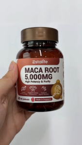 Estalife Maca Root 5000mg | 60 Veg Capsules | Made in Singapore
