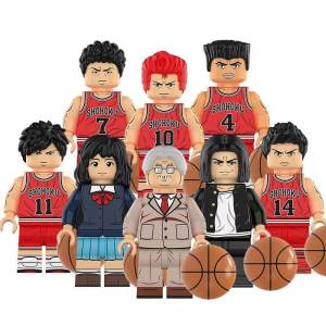 Intellectual Building Blocks Toy Compatible with Slam Dunk Flowing Maple Three Well Health Benefits Assembly Toy for Boys And Girls over 6 Years Old