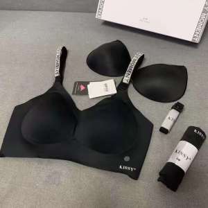 Kissy Platinum Edition Wireless Bra Seamless Womens Underwear Luxurious Back Beauty Nylon Fabric Floral Pattern Summer Vest Style