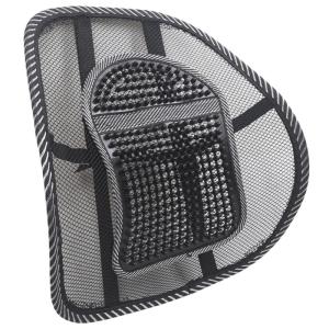BAODI | Wood Beads Breathable Mesh Lumbar Support for Office Chair