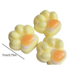 Eco-Friendly Soft Cat Paw Squeeze Toys Slow Rebound Stress Relief Stretch Toy for Kids Christmas Gift