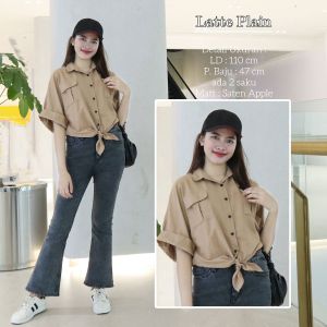 LDO CROP TOP Tali / BLOUSE Wanita Kekinian
