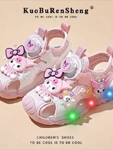 KUOBURENSHENG | Non-slip Rotatable Buckle Waterproof Light-up Sandals