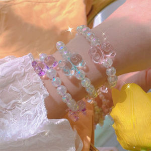 Tali Rambut Beruang Kristal & Aksesori Rambut Serbaguna 🌷Waroomy