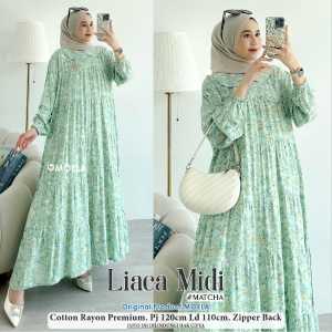 1504 LIACA MIDI DRESS BY MOELA PAKAIAN WANITA