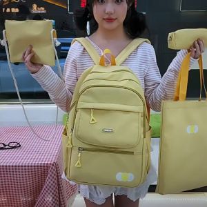 Nylon Waterproof Women Backpack: A Multilayer Design Storage Solution