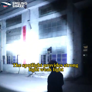 Mỉm cười cá mập sd5380 Đèn Pin LED COB đèn làm việc cảm ứng từ 90 ° xoay ánh sáng 4 chế độ Loại-C Đèn pin sạc được ánh sáng không thấm nước làm việc ngoài trời chiếu sáng